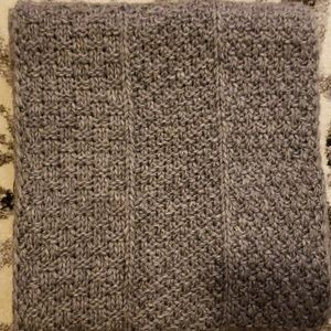 Oversized knitted scarf